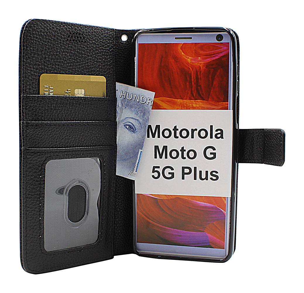 New Standcase Wallet Motorola Moto G 5G Plus Mobiltasken.dk